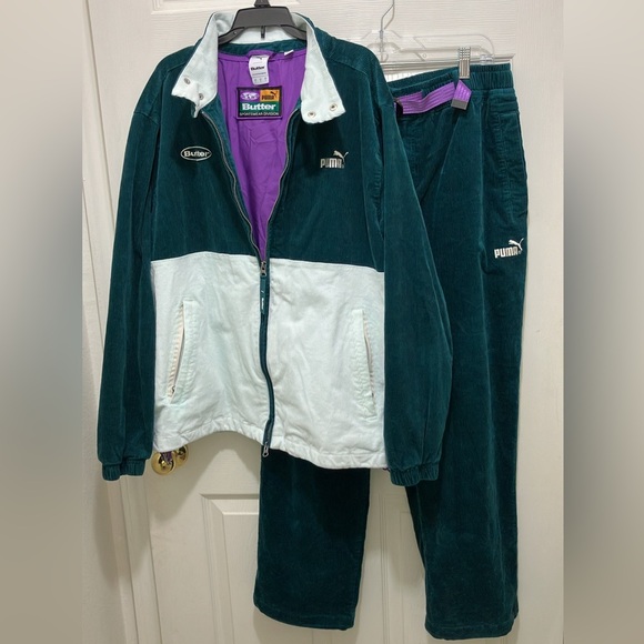 Puma x Butter Sportswear Division Tracksuit jacket pants sweatsuit warmup casual - Picture 16 of 16